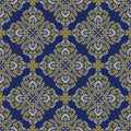 Seamless antique damask pattern design Royalty Free Stock Photo