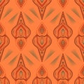 Seamless antique lace pattern ornament. Geometric