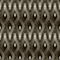 Seamless antique pattern ornament. Geometric stylish background. Royalty Free Stock Photo