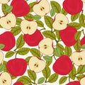 Seamless apple pattern