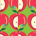 Seamless apple pattern Royalty Free Stock Photo