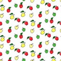 Seamless apple pattern Royalty Free Stock Photo