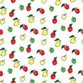 Seamless apple pattern