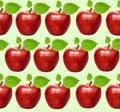 Seamless apples background