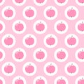 Seamless apples pattern