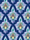 Seamless arab mosaic Royalty Free Stock Photo