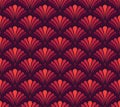 Seamless Arabesque Floral Pattern. Art Deco Style Background. Vector Abstract Flower Texture. Royalty Free Stock Photo