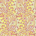 Seamless Arabian paisley pattern background