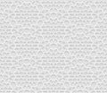 Seamless arabic geometric pattern, 3D white background, indian ornament Royalty Free Stock Photo