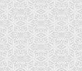 Seamless arabic geometric pattern, 3D white background, indian ornament Royalty Free Stock Photo