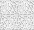 Seamless arabic geometric pattern, east ornament, indian ornament, persian motif