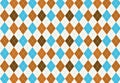 Seamless Argyle diamond harlequin pattern texture background. Royalty Free Stock Photo