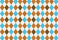 Seamless Argyle diamond harlequin pattern texture background.