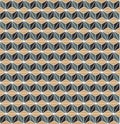 Seamless Art Deco cube pattern background texture Royalty Free Stock Photo