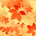 Seamless Autumn Leaf Fall Pattern