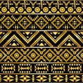 Seamless aztec pattern art deco style Royalty Free Stock Photo