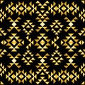 Seamless aztec pattern art deco style Royalty Free Stock Photo