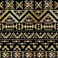 Seamless aztec pattern art deco style, vector illustration Royalty Free Stock Photo