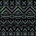 Seamless aztec pattern art deco style, vector illustration Royalty Free Stock Photo