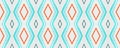 Seamless Aztec Pattern. Modern Ethnic Chevron. Rhombus Background.