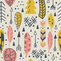 Seamless Aztec Tribal pattern Royalty Free Stock Photo