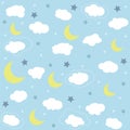 Seamless baby pattern, wallpaper