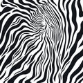 Seamless pattern, abstract black and white texture, zebra pattern