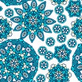 Seamless background with abstract ethnic pattern. Royalty Free Stock Photo