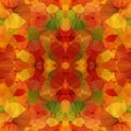 Seamless Background with abstract fractal pattern made of colorful geometric shapes Royalty Free Stock Photo