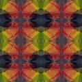 Seamless Background with abstract fractal pattern made of colorful geometric shapes Royalty Free Stock Photo