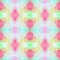 Seamless Background with abstract fractal pattern made of colorful geometric shapes Royalty Free Stock Photo