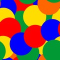 Seamless background with abstract pattern of multi-coloured circles. Vector design Royalty Free Stock Photo