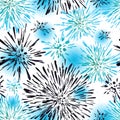 Seamless background with abstract spots. Colorful festive fireworks seamless pattern design. A new texture for your design,wrappin