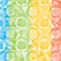 Seamless Background with abstractl pattern made of colorful geom Royalty Free Stock Photo