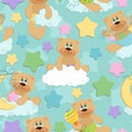 Seamless background for babies