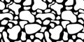 Seamless background black and white pattern Dalmatians. Natural textures dalmatian spots vector Royalty Free Stock Photo