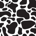 Seamless background black and white pattern Dalmatians. Natural textures dalmatian spots vector Royalty Free Stock Photo