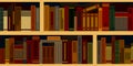 Seamless background from bookshelves Royalty Free Stock Photo