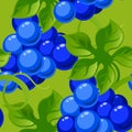 Seamless background with bright fresh jucy grapes