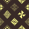 Seamless background with Celtic geometric ornament