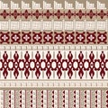 Seamless background with Celtic patterns and antique stripes