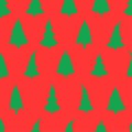 Seamless background with Christmas tree Royalty Free Stock Photo
