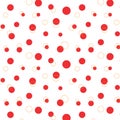 Seamless  background with  circles. bubble seamless pattern vector polka dot Royalty Free Stock Photo