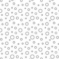 Seamless  background with  circles. bubble seamless pattern vector polka dot Royalty Free Stock Photo