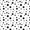 Seamless  background with  circles. bubble seamless pattern vector polka dot Royalty Free Stock Photo