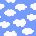 Seamless background, clouds. Royalty Free Stock Photo