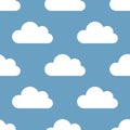 Seamless background, clouds. Royalty Free Stock Photo