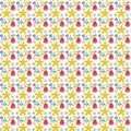 colorful flowers and tulips pattern