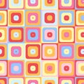 Seamless background with colorful squares. Vector
