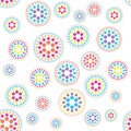 Seamless background of dotted circles Royalty Free Stock Photo